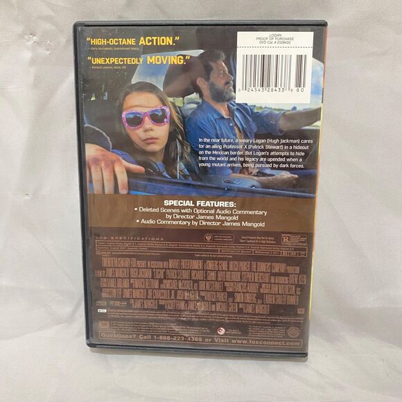 Logan DVD and Digital Download Movie Marvel Wolverine Character With Case - Picture 3 of 10